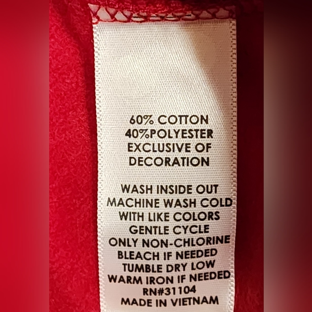 Kim Rogers Women's Fleece Sweater, Red Snowflake Yoke Long Sleeve, Size … - Picture 11 of 12